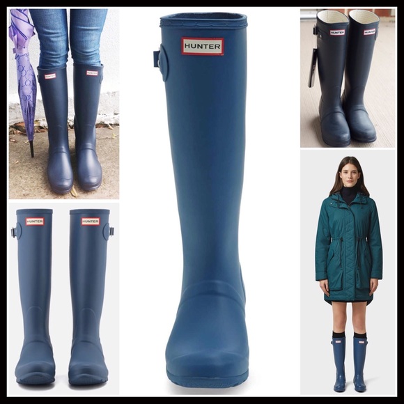 ❌SOLD❌HUNTER ORIGINAL TALL RAIN BOOTS KNEE HIGH - Picture 4 of 8